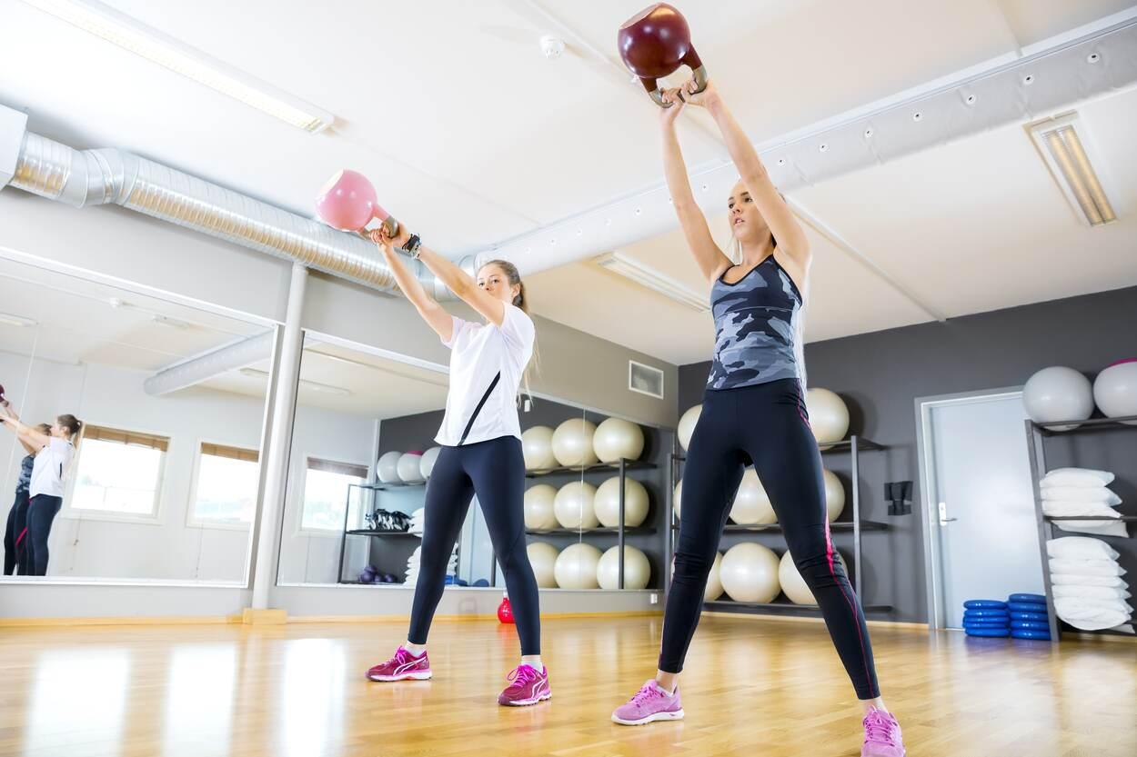 Workout photography: a person stretching