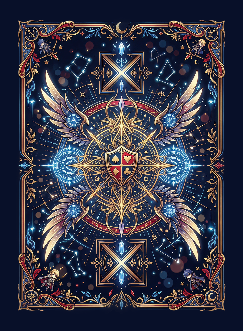 Anime sky card back
