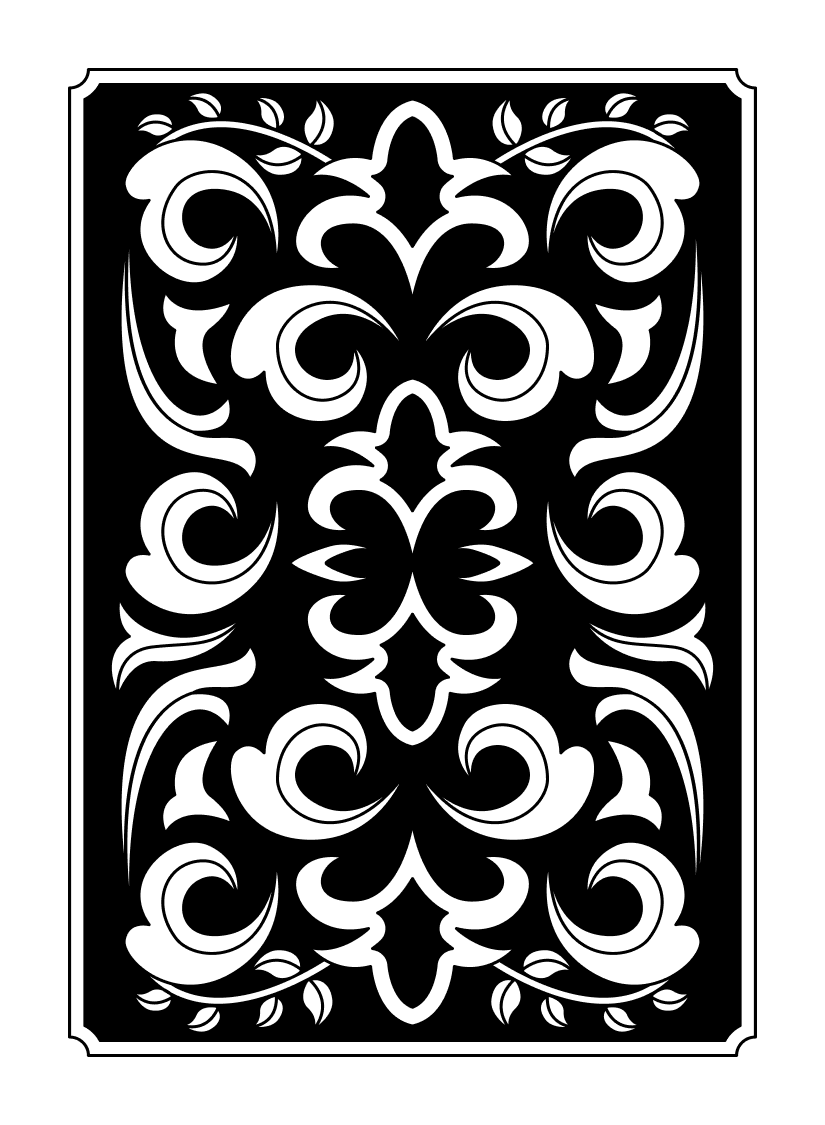 Classic black card back