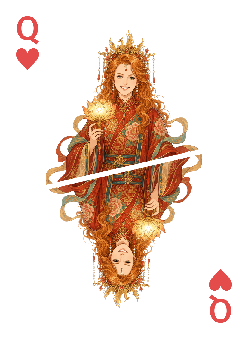 Asian example deck card