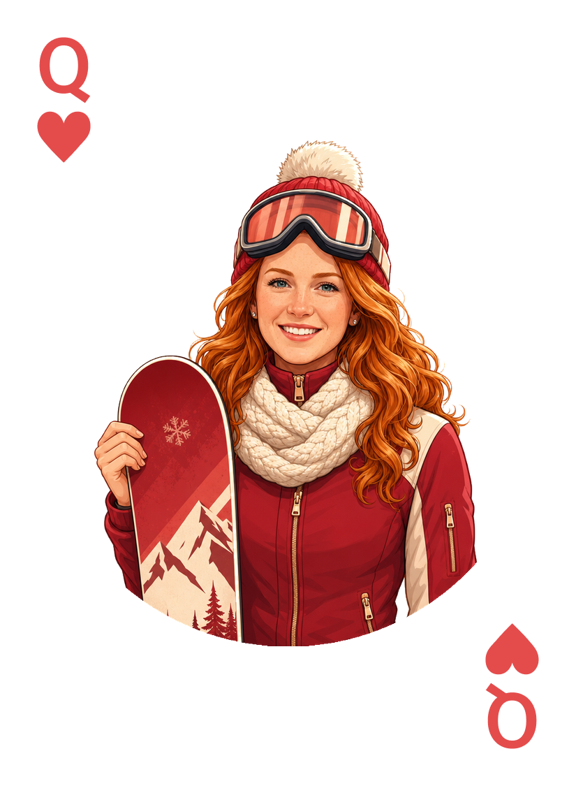 Ski example deck card