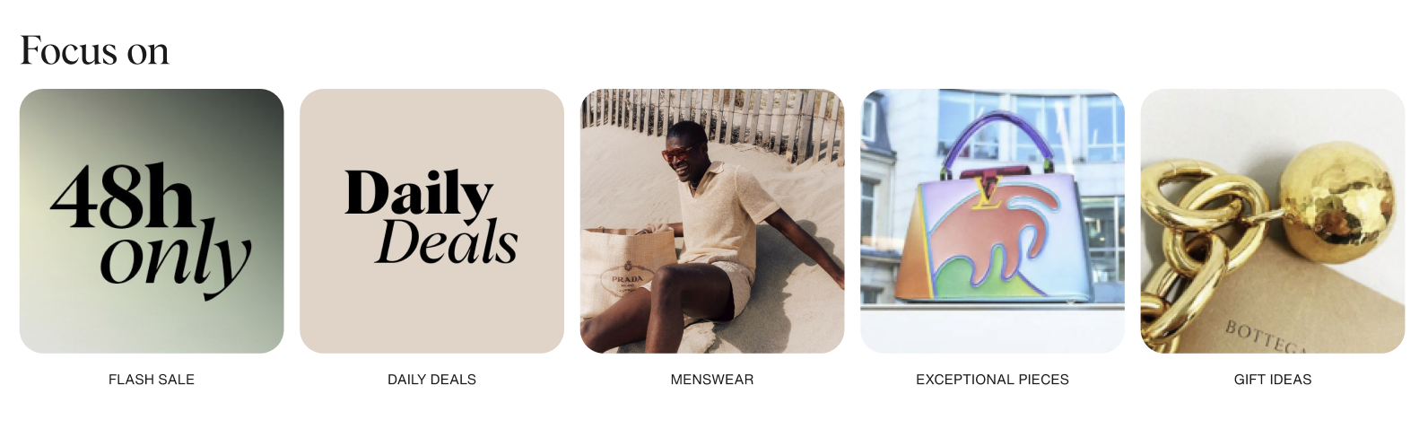 The old marketing module: a single wide banner with a headline and a link